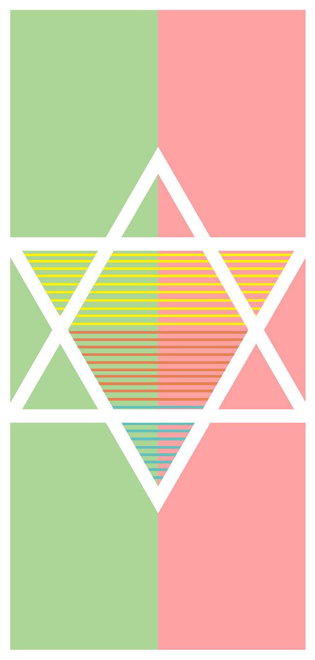 650x1361 Color Geometric Mobile Phone Wallpaper wallpaper background image free download