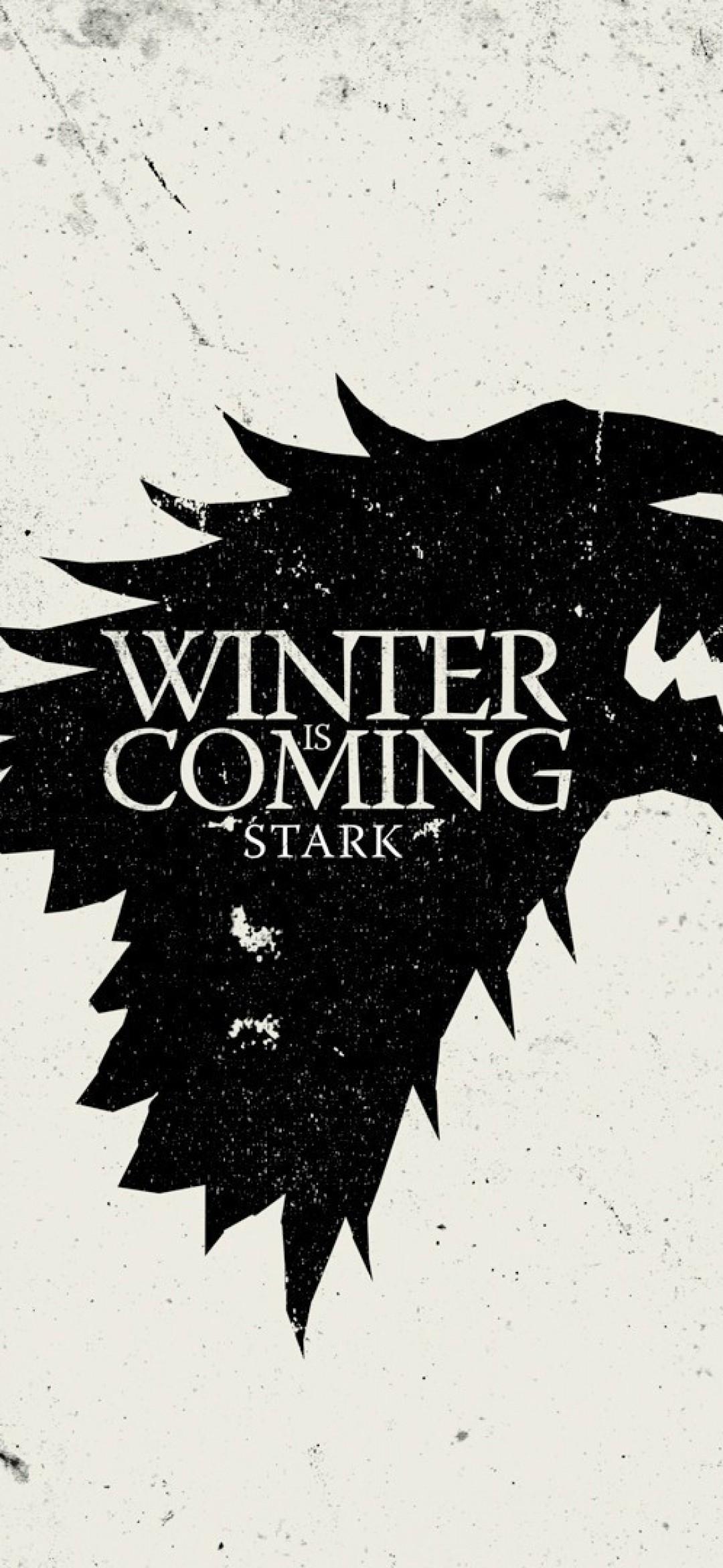 1080x2340 Download 1080x2340 Winter Is Coming, House Stark, Sigil, Game Of Thrones, Tv Series Wallpaper for Xiaomi Mi 10 & Mi 9 & Mi Mix 3 & Black Shark Huawei P30 Pro