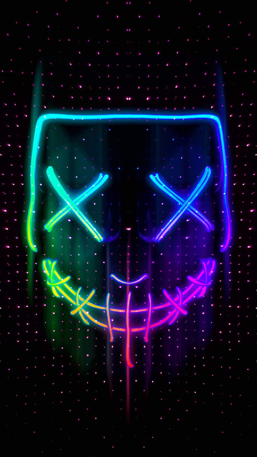 900x1600 Neon Mask IPhone Wallpaper Wallpaper : iPhone Wallpaper