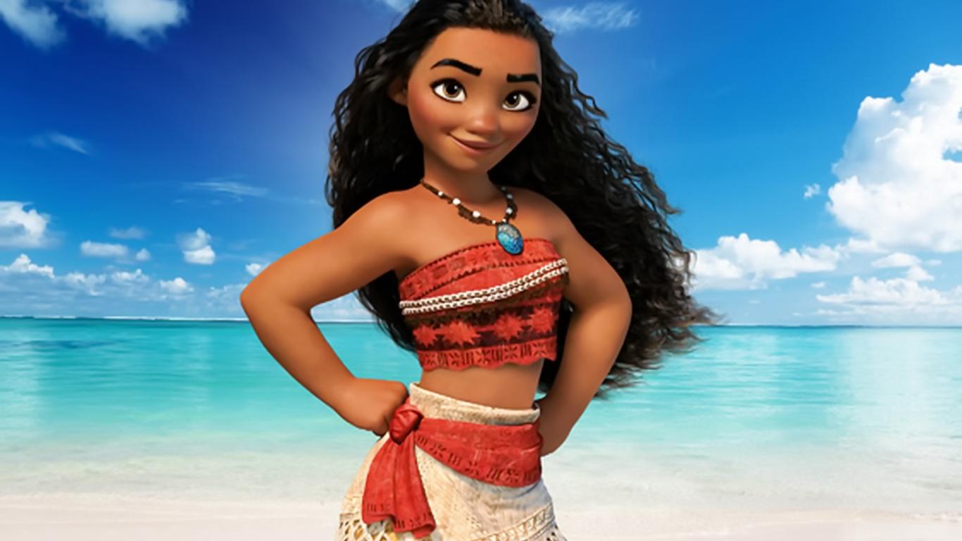 1366x768 Princess Moana Wallpaper