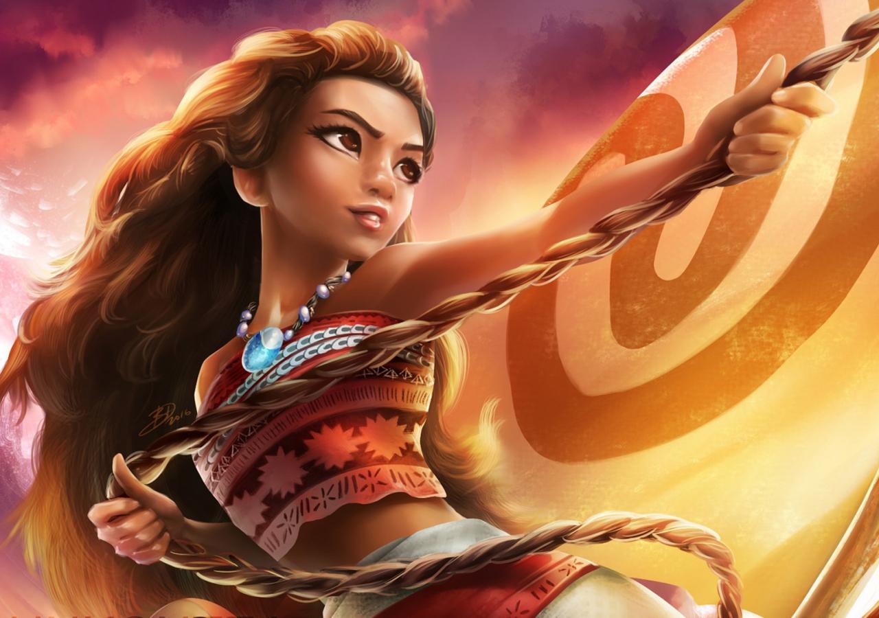 1280x900 Desktop Wallpaper Moana, Animation Movie, Girl, Art, HD Image, Picture, Background, C151fa