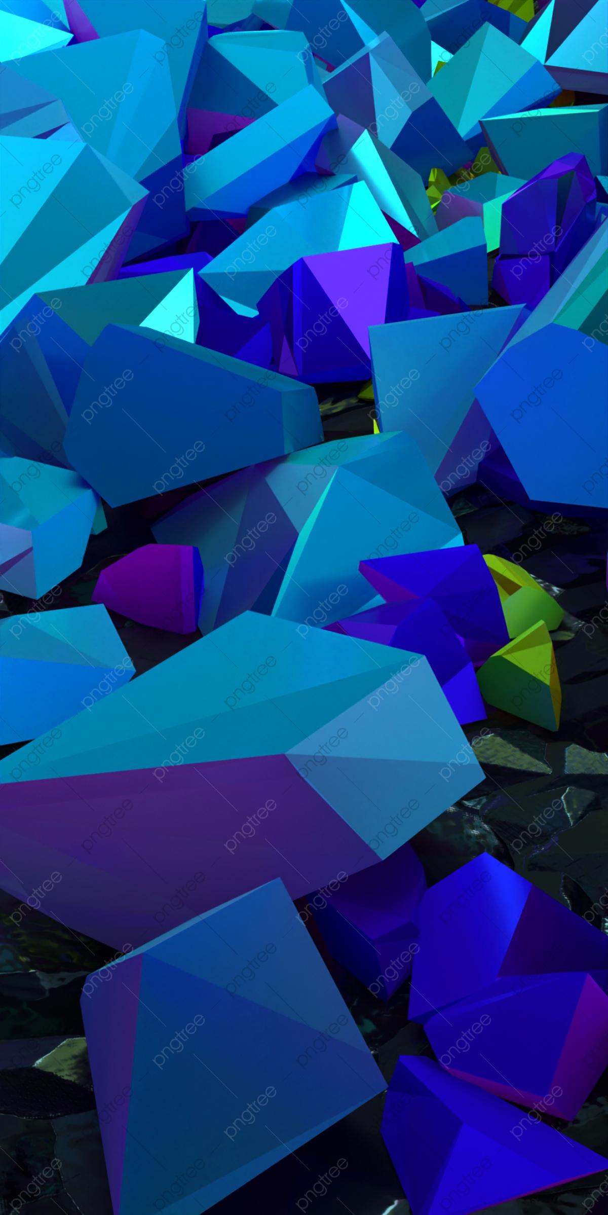 1200x2397 Crystal Background Blue Purple Wallpaper Light Beam, Crystal, Geometric, Wallpaper Background Image for Free Download