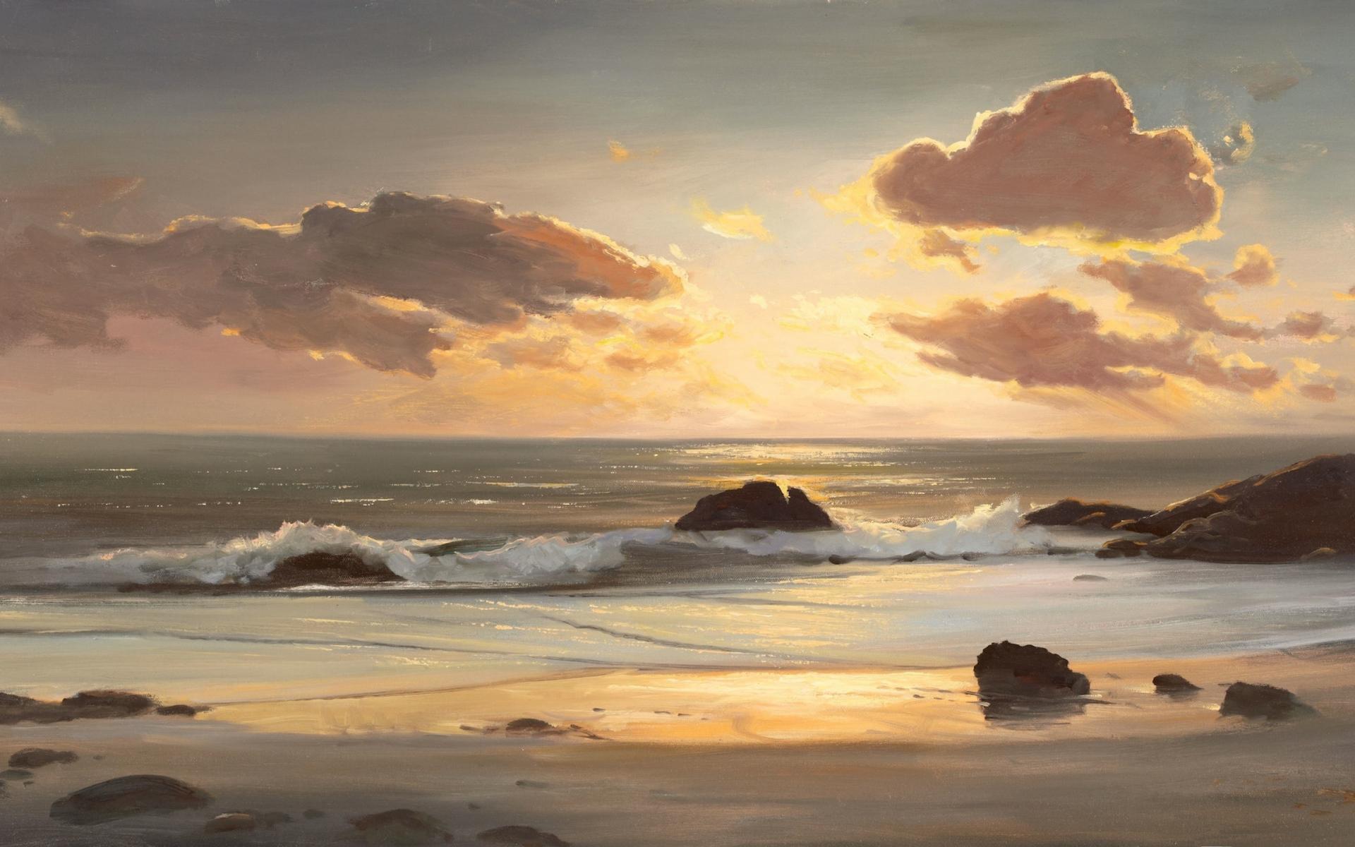 1920x1200 Wallpapere Ocean Rocks Nori Sunny Beach. Ocean Rocks Nori Sunny Beach wallpaper