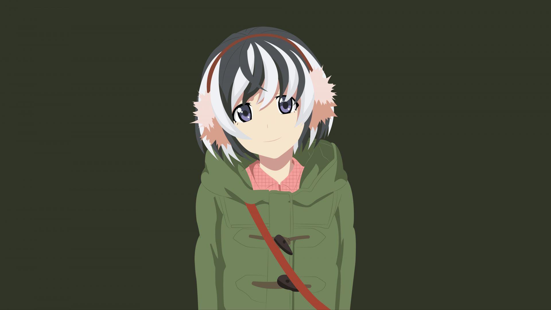 1920x1080 Desktop wallpaper beautiful eyes, anime girl, tsubasa hanekawa, bakemonogatari, HD image, picture, background, 64754d