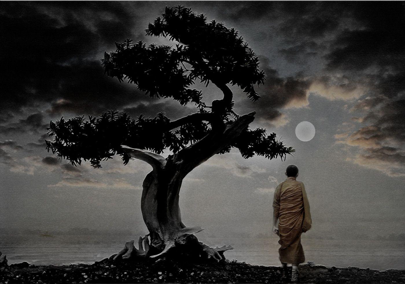 1400x983 Buddist Wallpaper