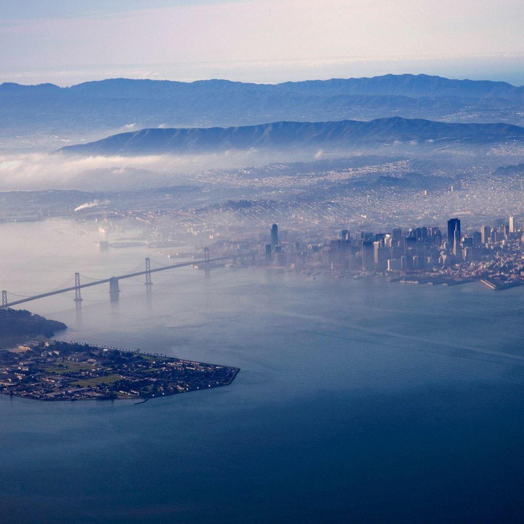 1024x1024 San francisco bay iPad Wallpaper Free Download