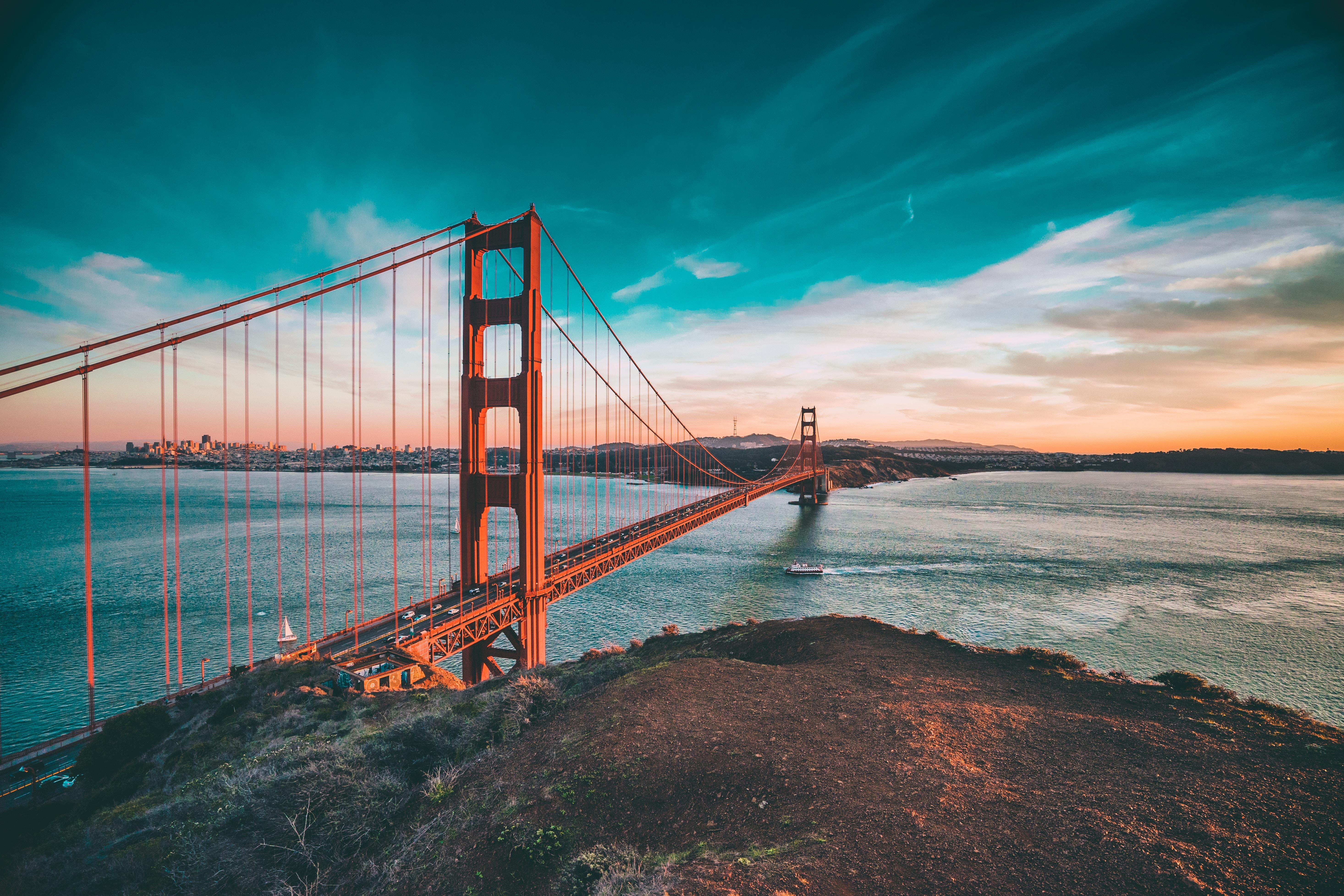 5865x3910 5865x3910 #sunset sky, #golden gate bridge at sunset, #ocean, #cloudy, #panorama, #golden gate bridge, #cool background, #PNG image, #cool wallpaper, #river crossing, #river, #californium, #bridge, #panoramic, #wide landscape, #bay