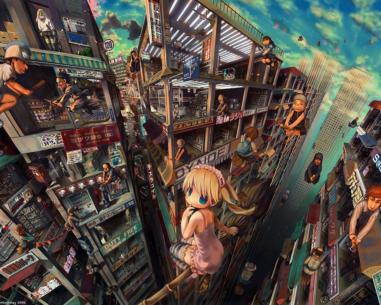 1280x1024 metropolis HD wallpaper, Background