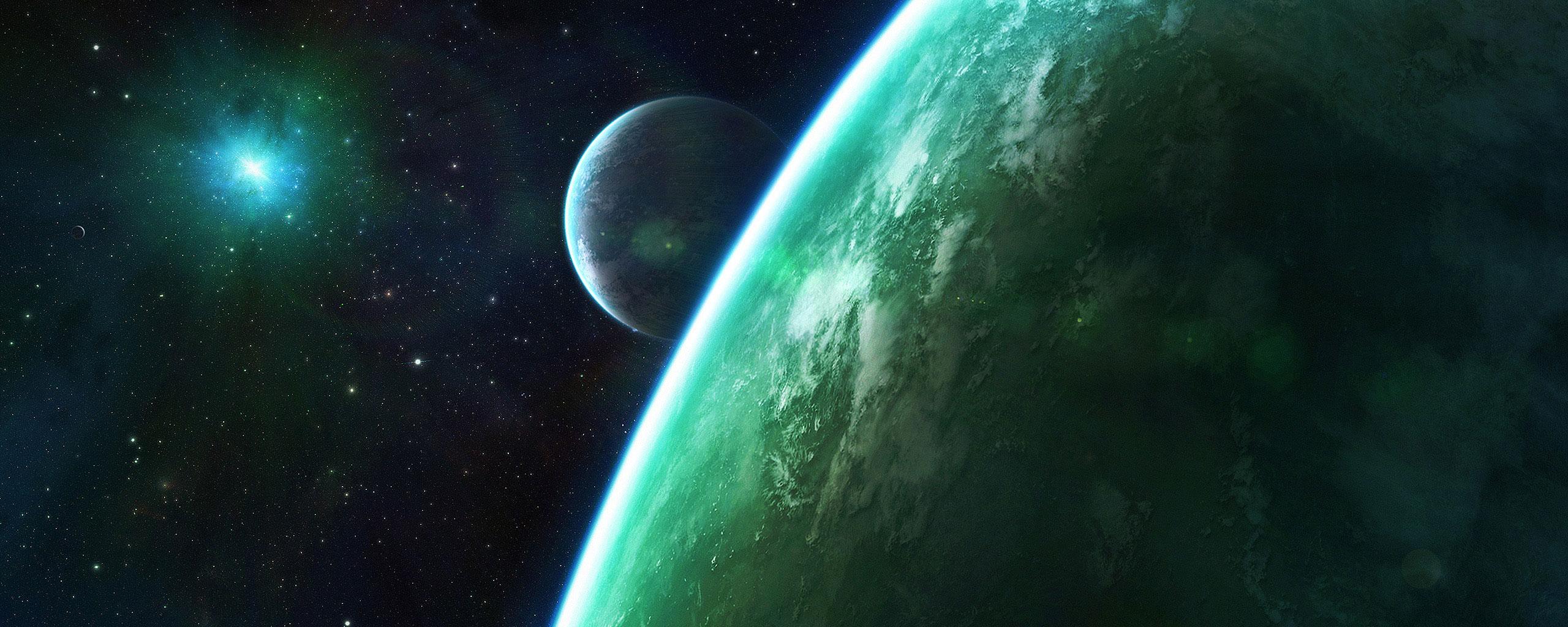 2560x1024 Sci Fi Planets Wallpaper and Background Imagex1024