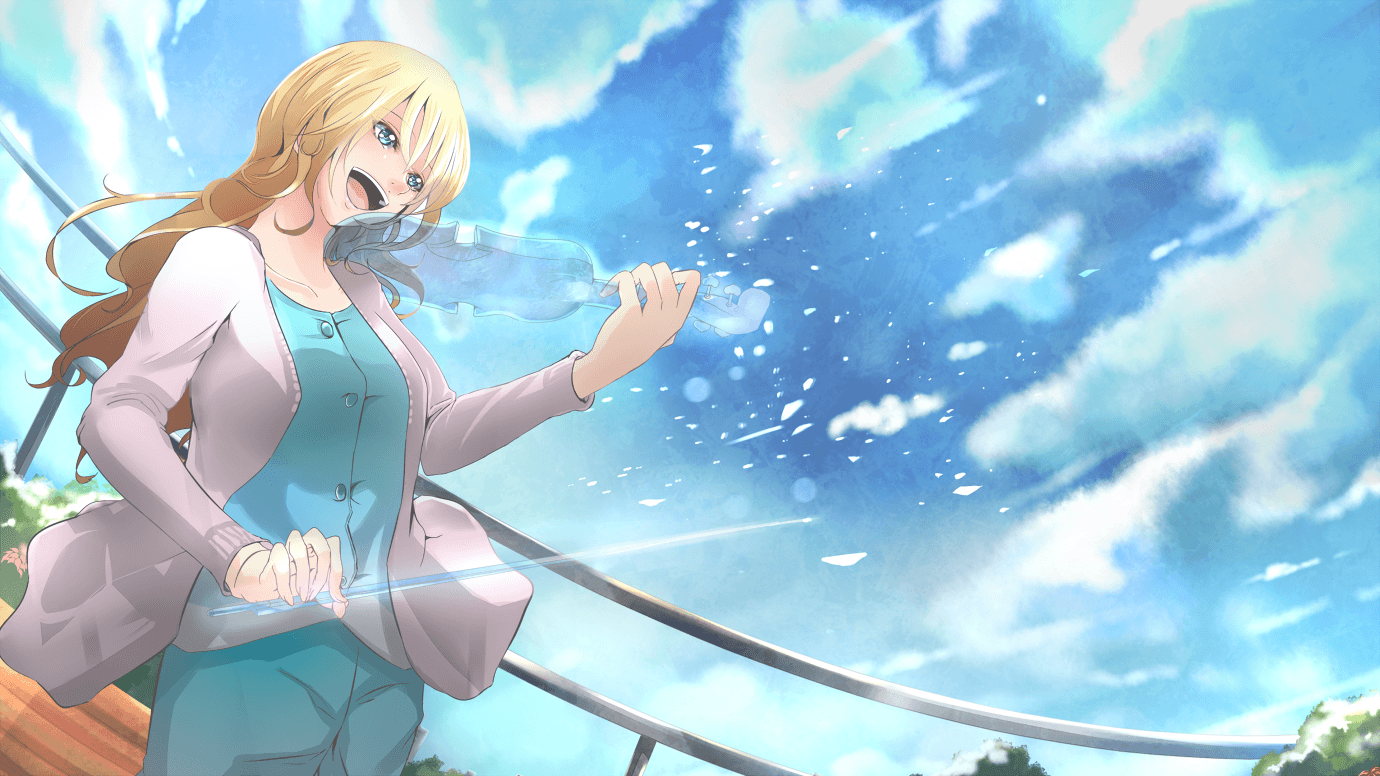 1380x776 Anime Your Lie In April Kaori Miyazono Wallpaper. Your Lie In April