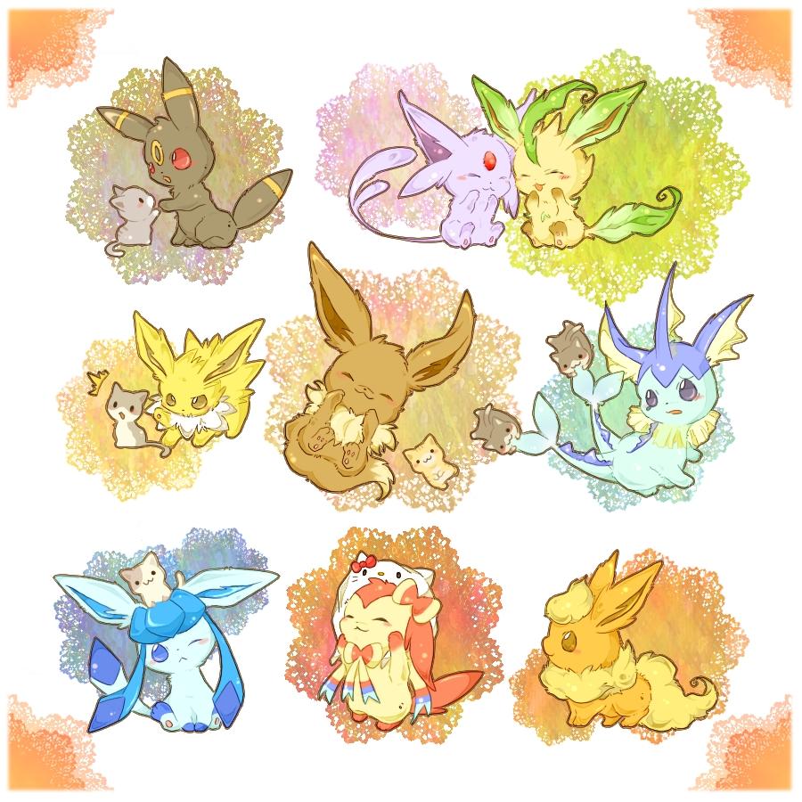 900x900 Pokémon X And Y Pikachu Yellow Cartoon Art Clip Art Cute Leafeon