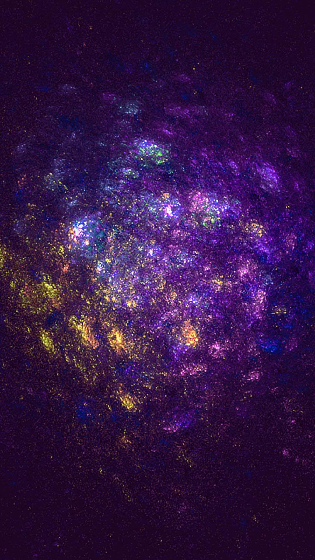1080x1920 Aesthetic Wallpaper Purple And Yellow Background Free Mock Up