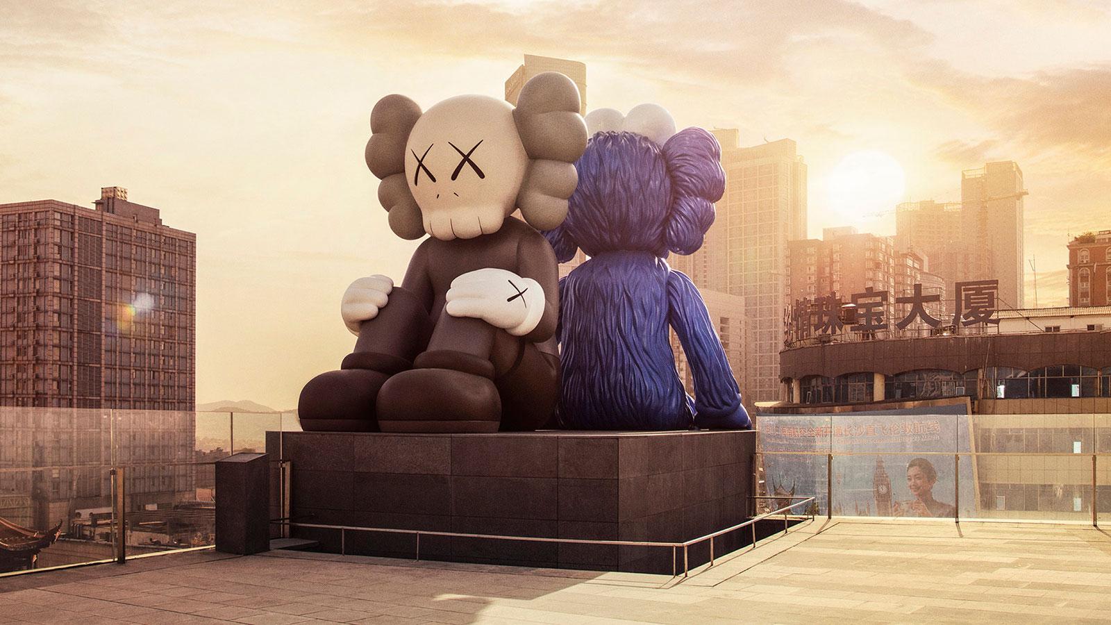 1600x900 Kaws Seeing Watching Sculpture