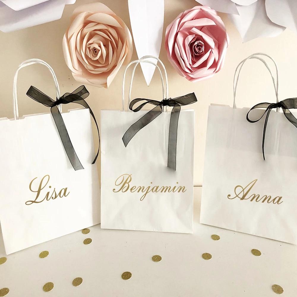 1000x1000 Creative Shopping Bag Wedding Festival Gift Box Custom Name Wallsticker Vinyl Self Adhesive Wallpaper Decal Removable Stickers. Wall Stickers