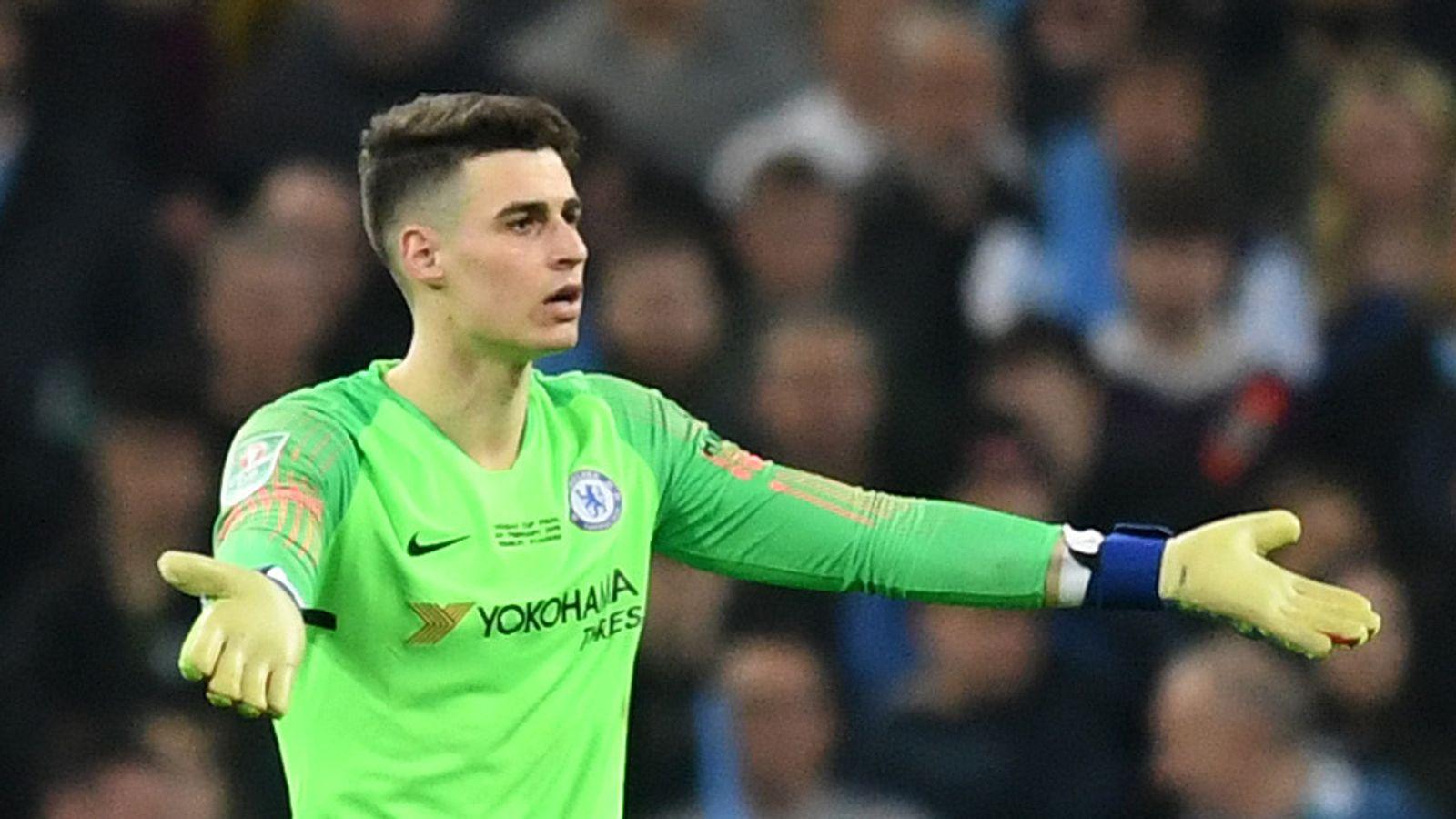1600x900 Chelsea Goalkeeper Kepa Arrizabalaga Fined After Maurizio Sarri Wembley Bust Up