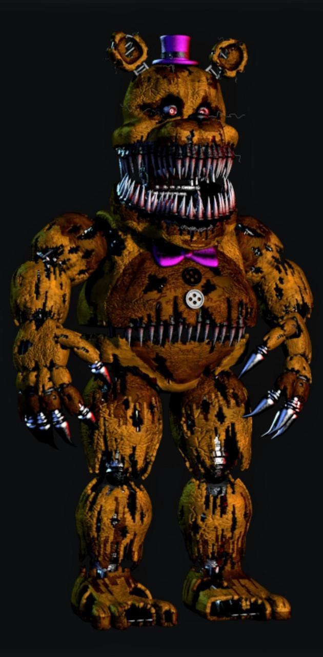 630x1280 Nightmare Fredbear wallpaper