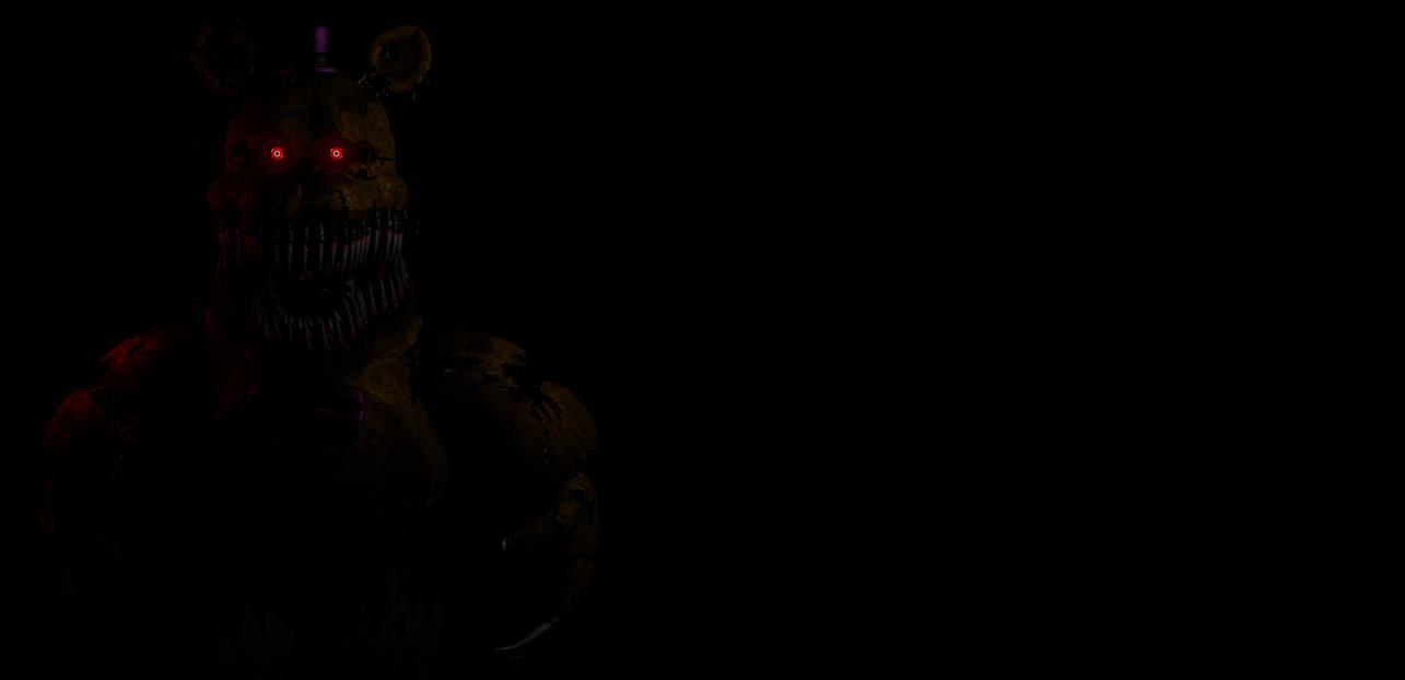 1285x622 Free download Nightmare Fredbear Wallpaper by Elscamon [1285x622] for your Desktop, Mobile & Tablet. Explore Nightmare Fredbear Wallpaper. Nightmare Fredbear Wallpaper, Nightmare Wallpaper, Nightmare Freddy Wallpaper