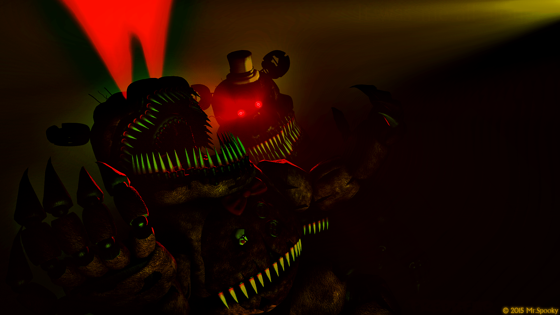 Nightmare Fredbear Wallpapers - Top Free Nightmare Fredbear Backgrounds ...