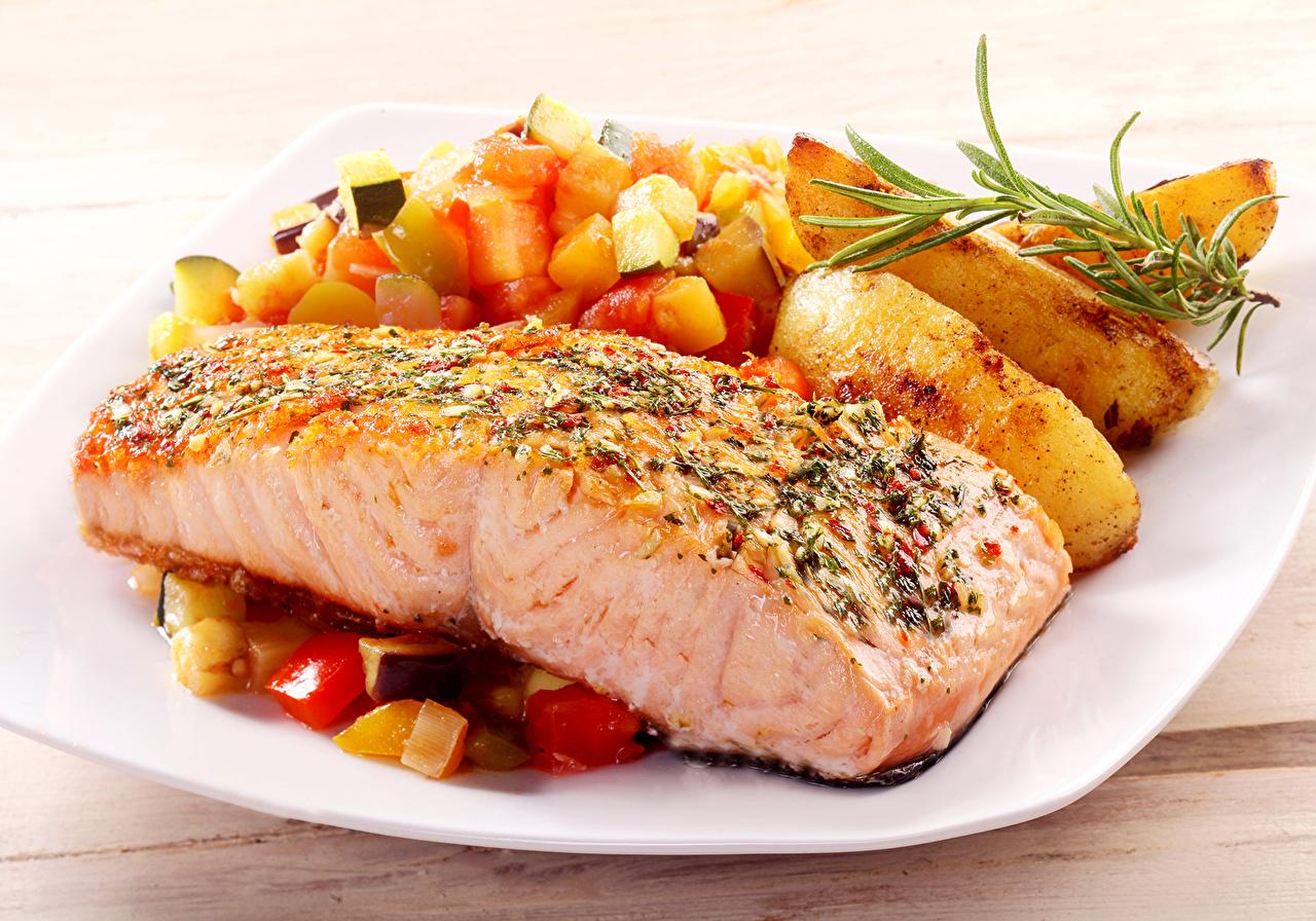 1280x896 Picture finger chips Fish Food Vegetables The second dishes
