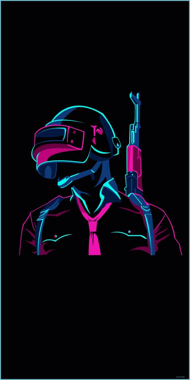 768x1536 AMOLED Wallpaper PUBG Neon Wallpaper, Gaming Wallpaper HD Amoled Wallpaper