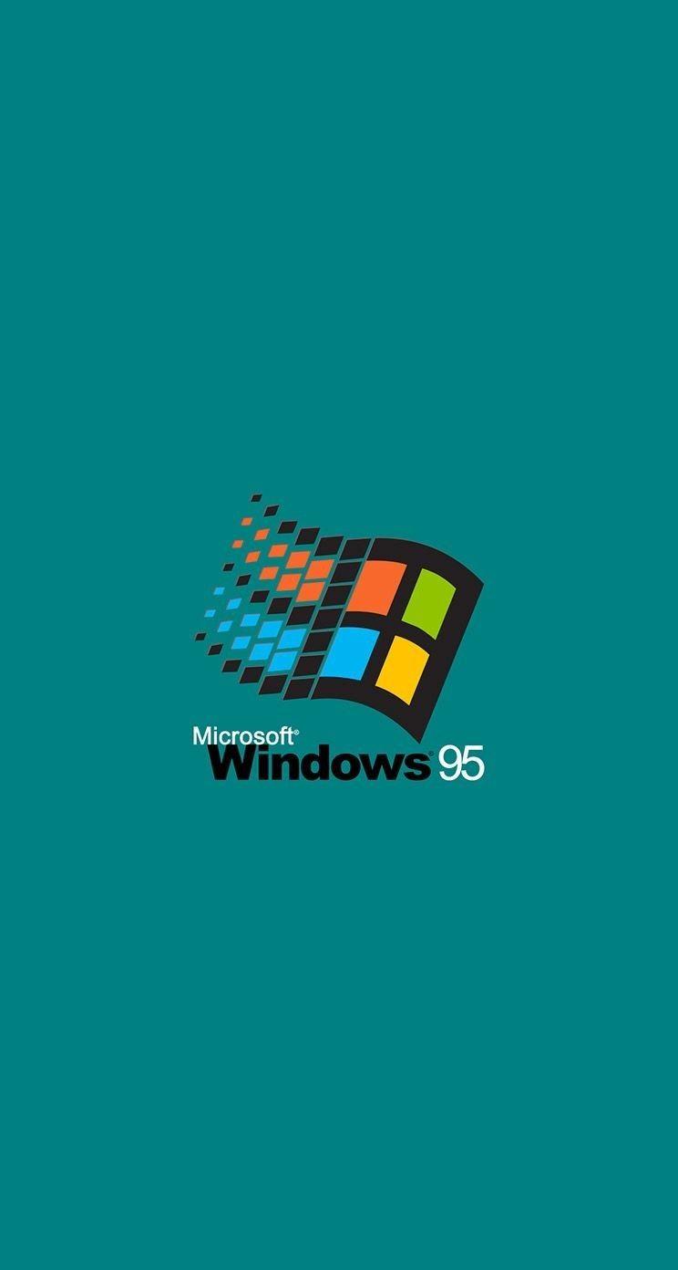 Hình nền thẩm mỹ 744x1392 cho Windows Hình nền điện thoại Windows 95 mới cho điện thoại