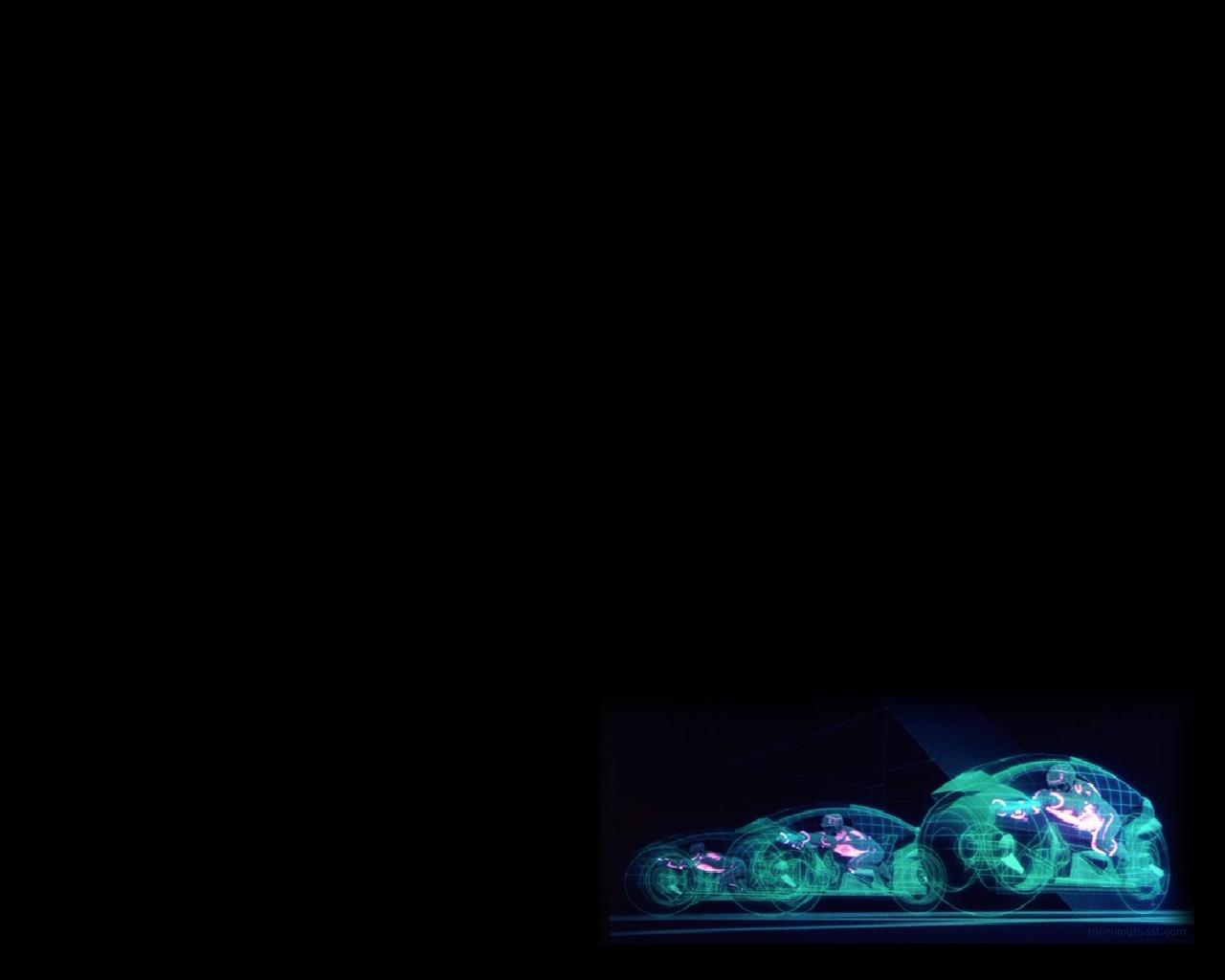 1280x1024 Disney's Tron: Legacy Light Cycles Desktop Wallpaper