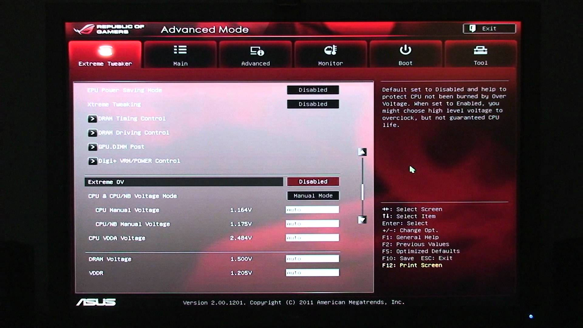 1920x1080 Asus Crosshair V Memory Speeds and Timings Corsair