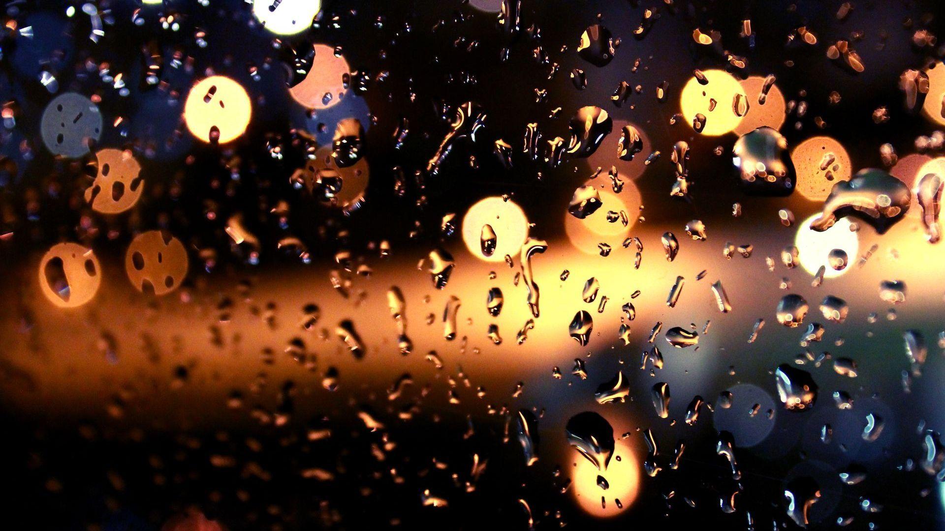 1920x1080 Rain Window Wallpaper HD