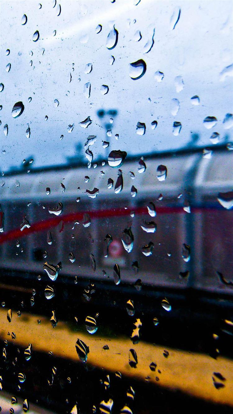 750x1334 Rainy Train Window iPhone 8 Wallpaper Free Download