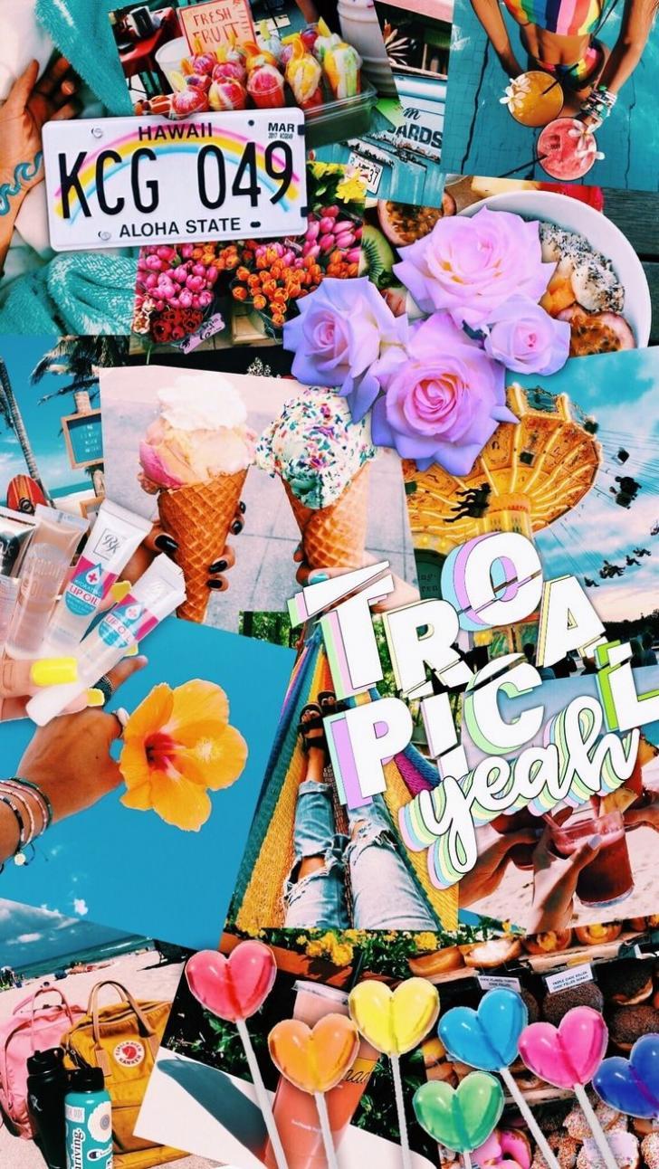 728x1292 Wallpaper HD: Summer, Aesthetic, Collage, Wallpaper, Wallpaper