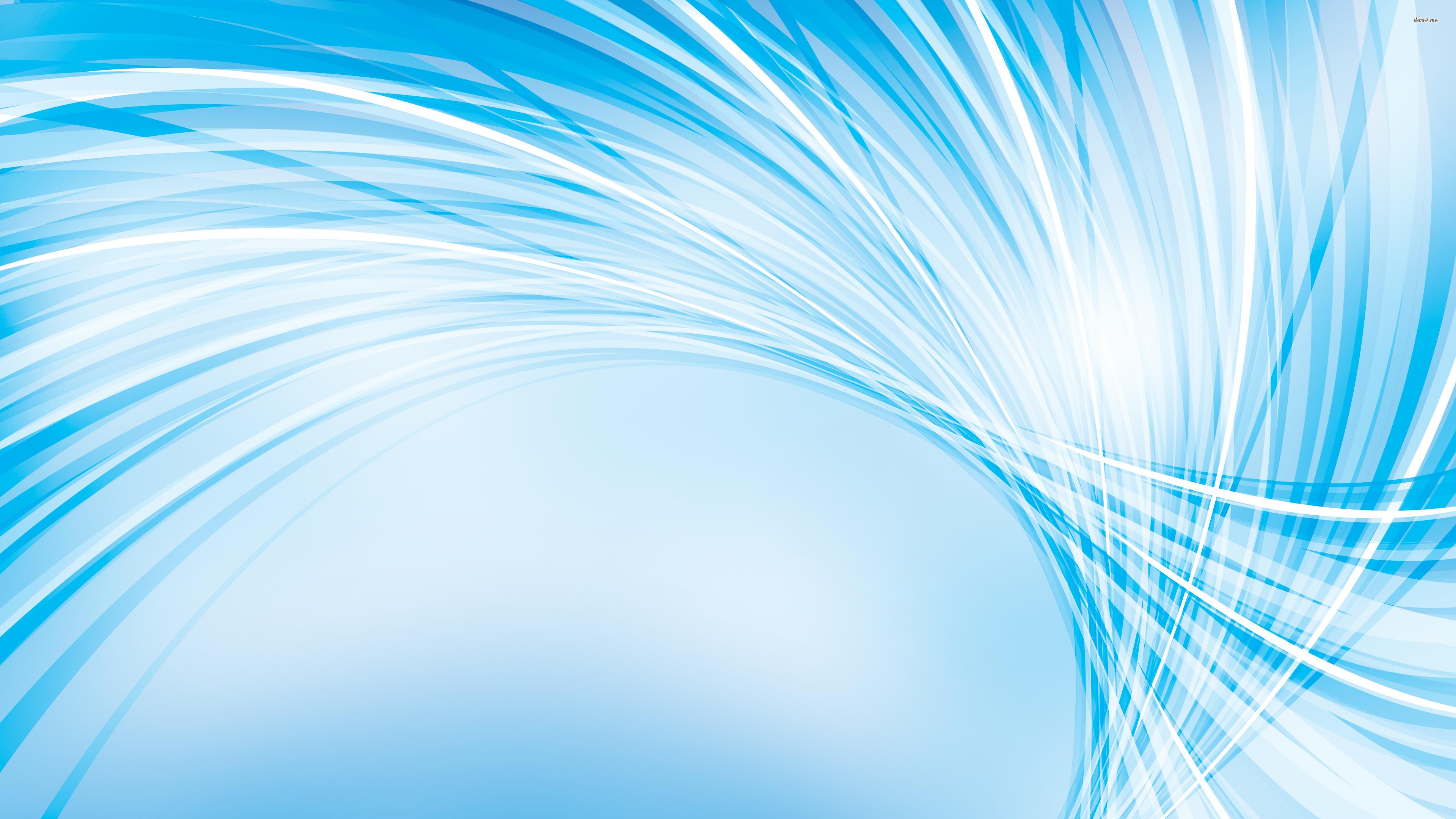 3840x2160 Wallpaper Blue and White Light Illustration, Background Free Image