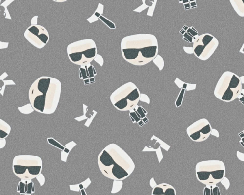 1000x800 Karl Lagerfeld Wallpaper «Graphics, Black, Grey, White» 378432