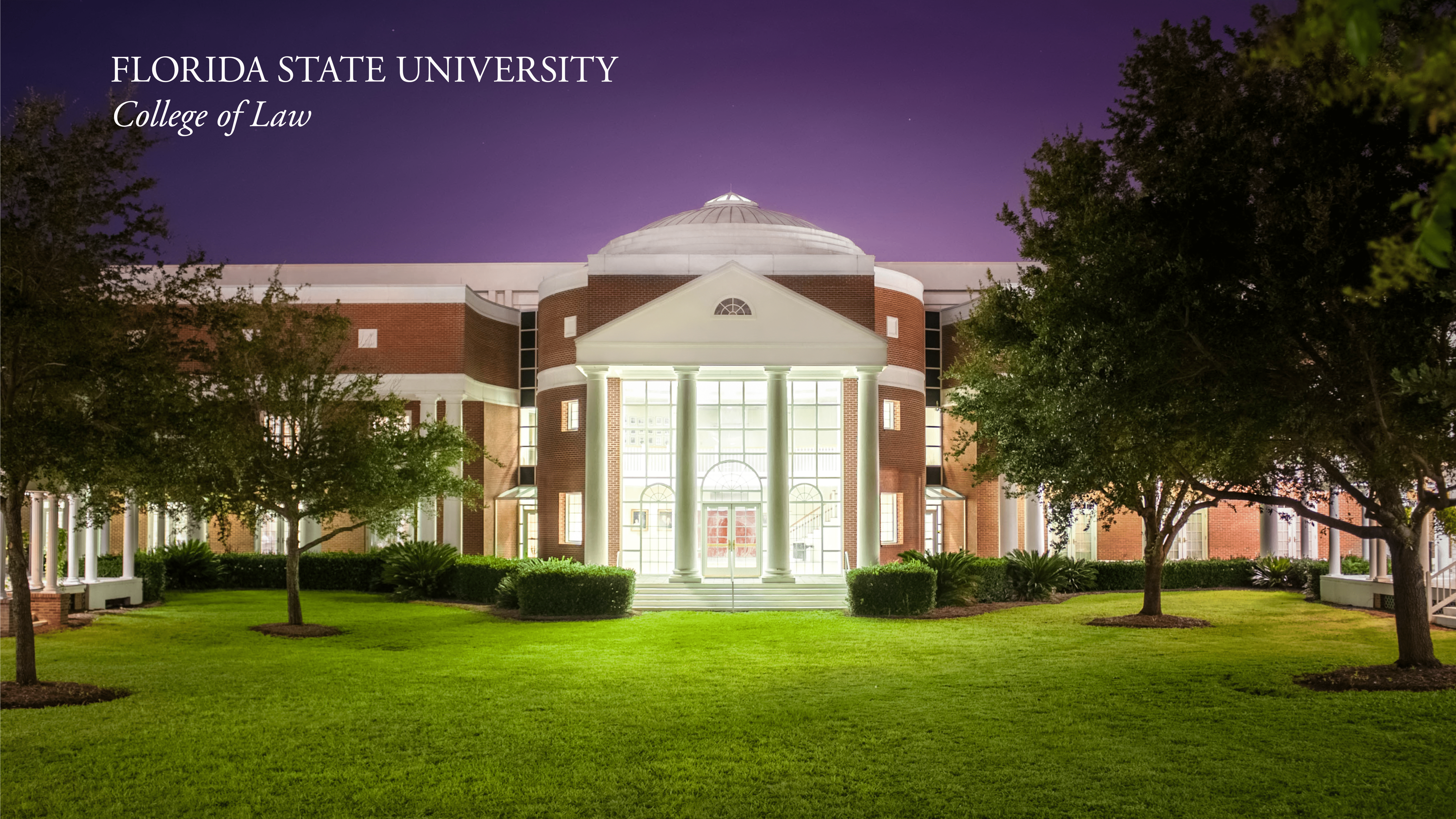 7112x4000 FSU Law Zoom Background. College of Law