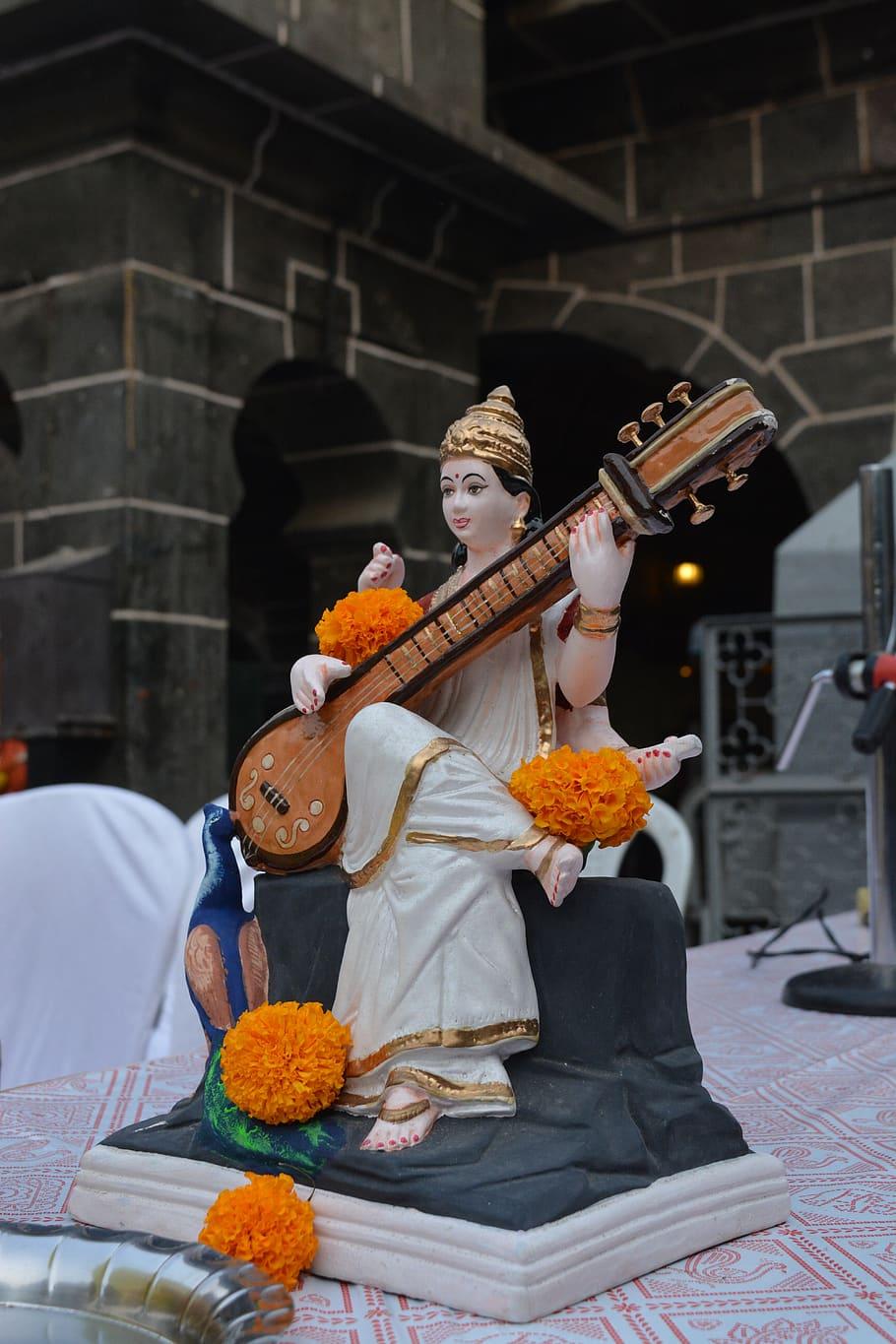910x1365 Saraswati, Idol, Goddess, Hindu, India, Religious, Saraswati Puja 2020
