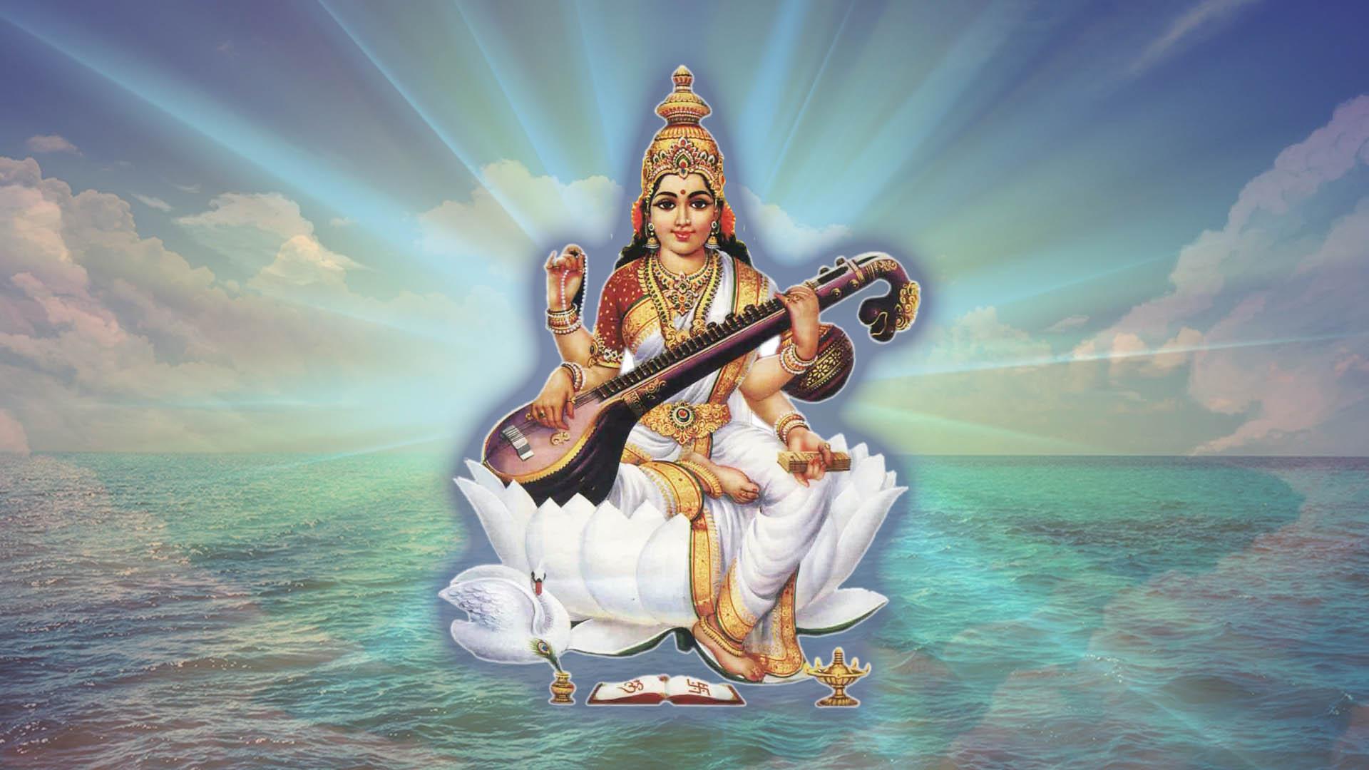 1920x1080 Goddess Saraswati