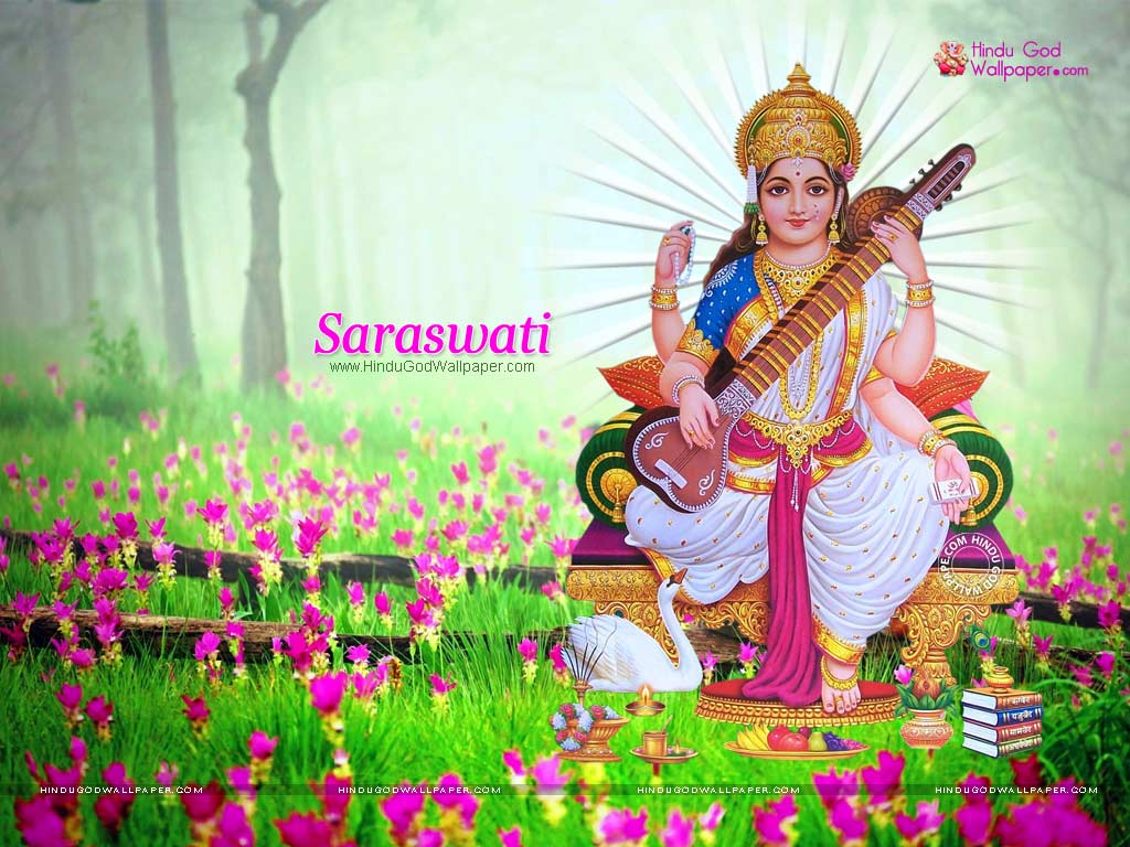 1024x768 Hindu Goddess Saraswati Wallpaper, Image, Photo Free Download
