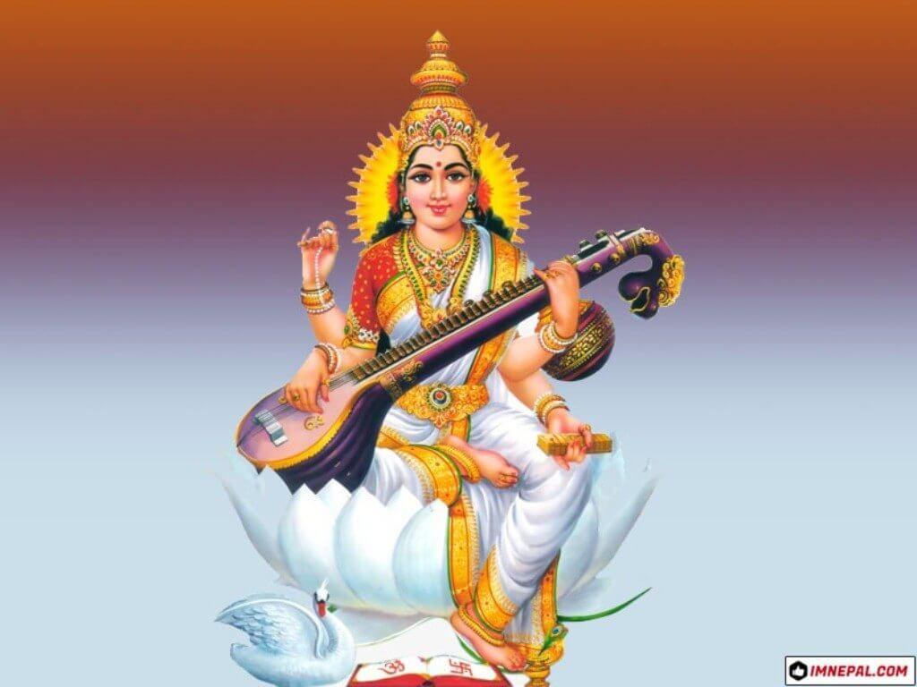 1024x768 Hindu Goddess Saraswati Mata Image HD Wallpaper. Saraswati mata, Saraswati goddess, Saraswati photo