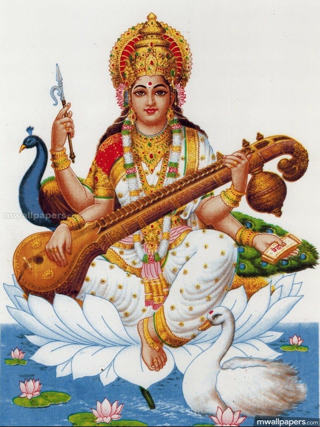 1041x1388 God Saraswati Best HD Photo (1080p) (1041x1388) (2021)