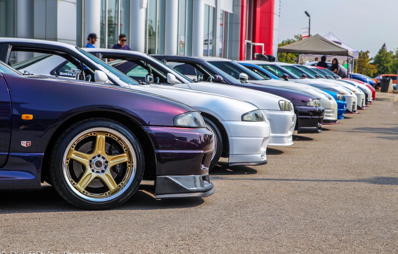 1332x850 Wallpaper nissan, turbo, wheels, skyline, tuning, r r r nismo, vspec, carshow, meet image for desktop, section nissan