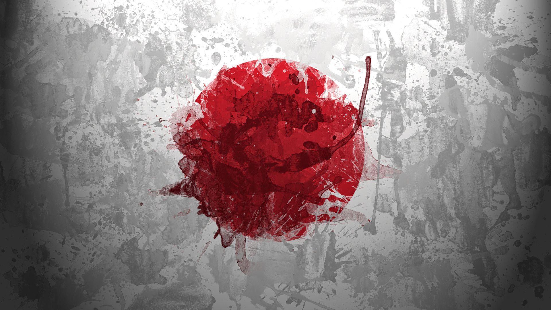 1920x1080 Japanese Flag Wallpaper Widescreen