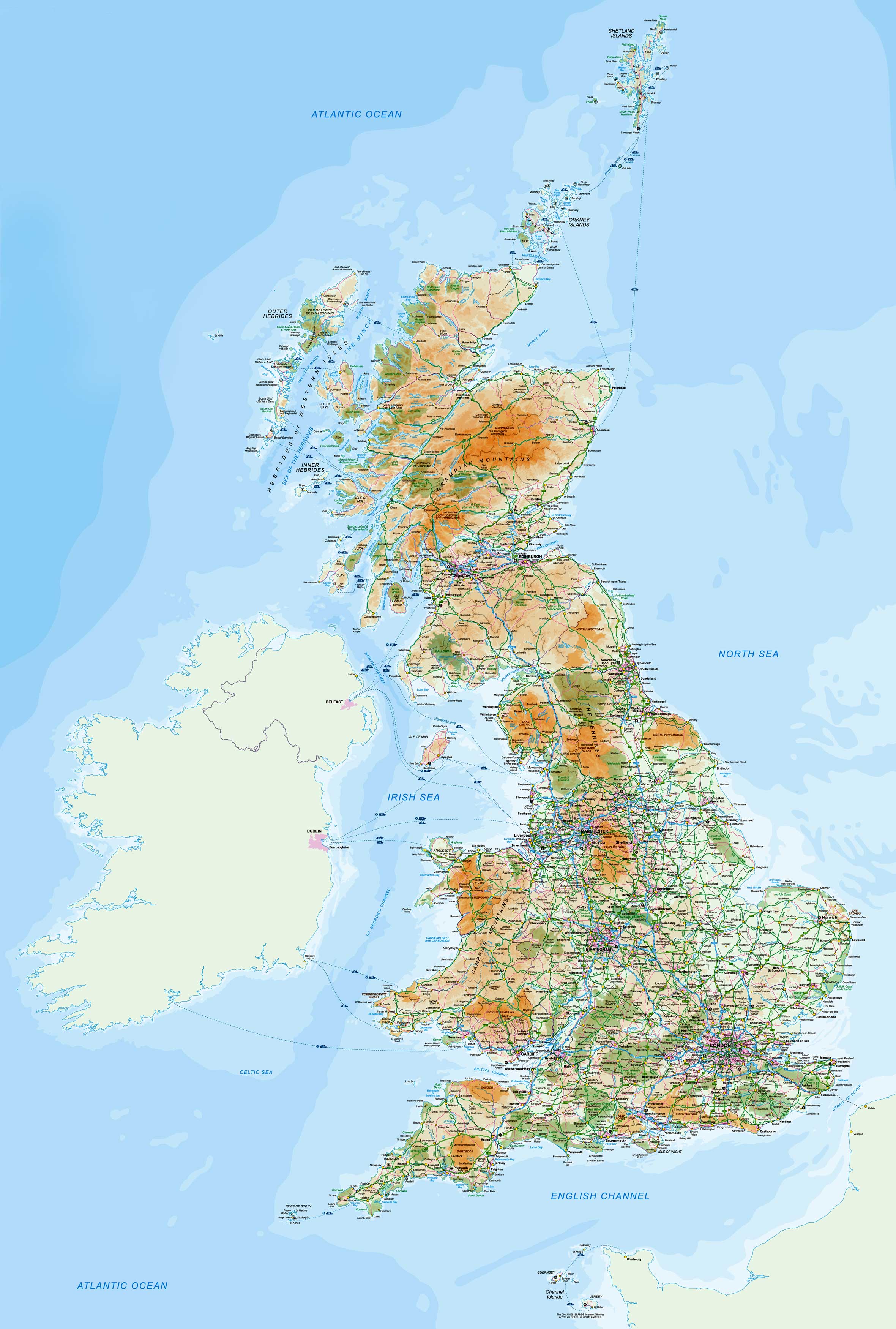 2360x3499 UK Map Wallpaper