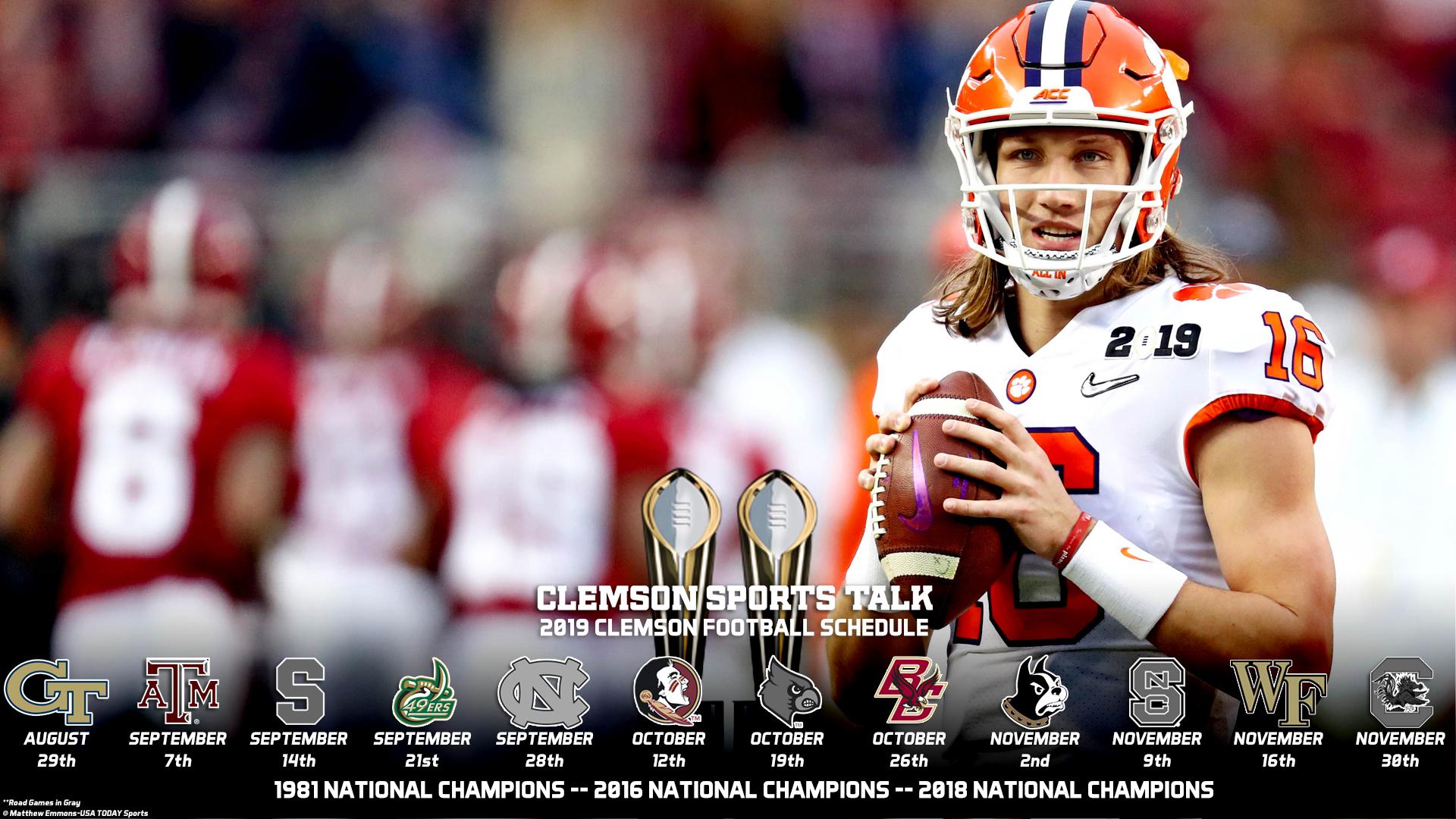 1920x1080 Clemson Schedule Wallpaper. Clemson Sports Talk