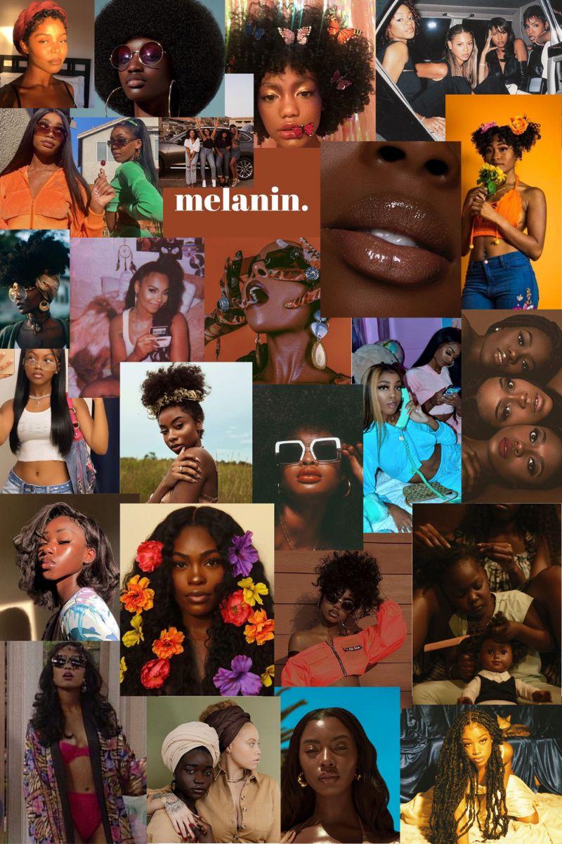 800x1200 Aesthetic Black Women Wallpaper