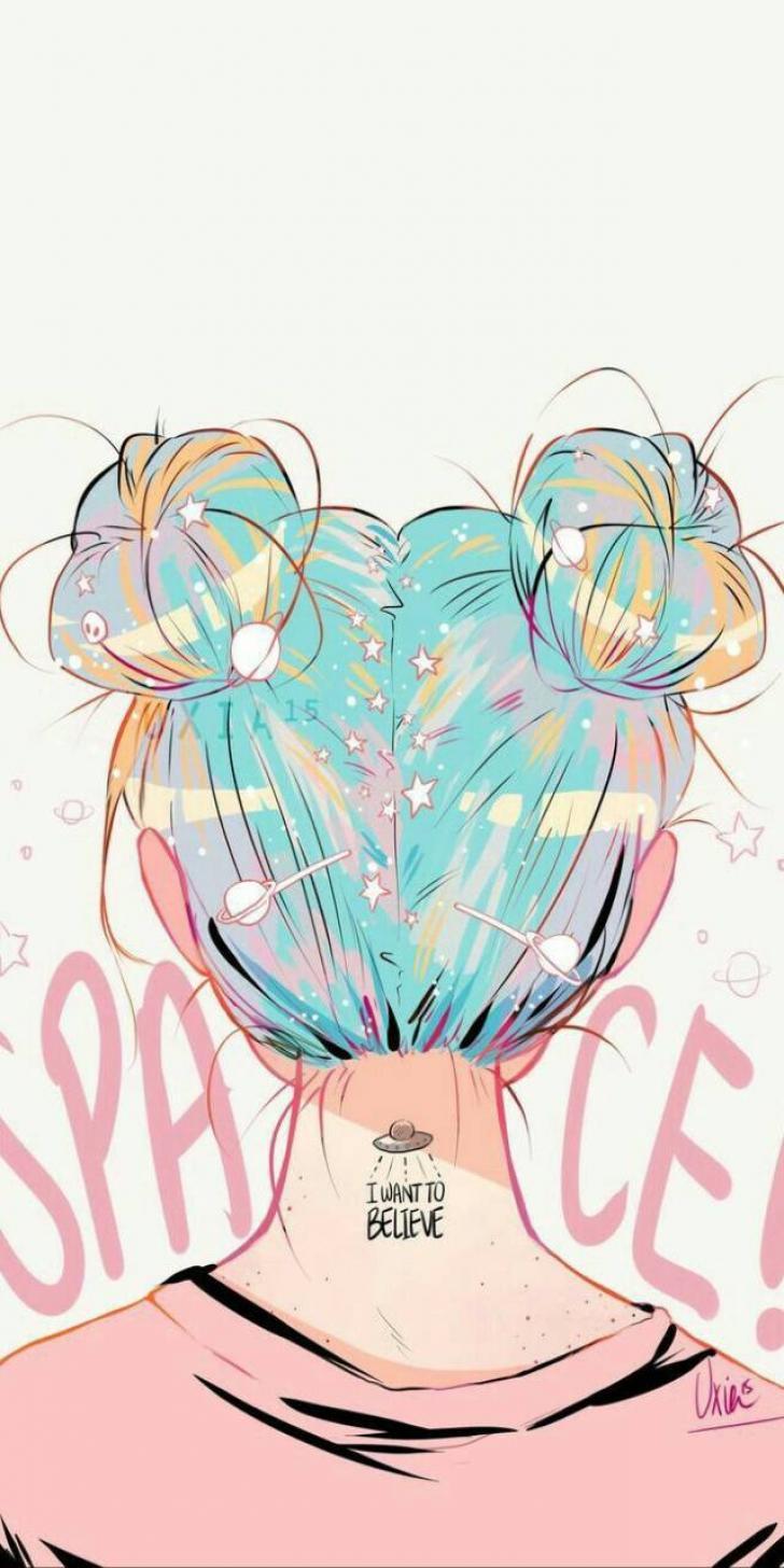 728x1456 Wallpaper HD: Girl, Aesthetic, Wallpaper, Wallpaper