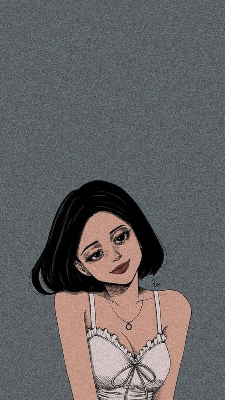 750x1334 Women Aesthetic Wallpaper