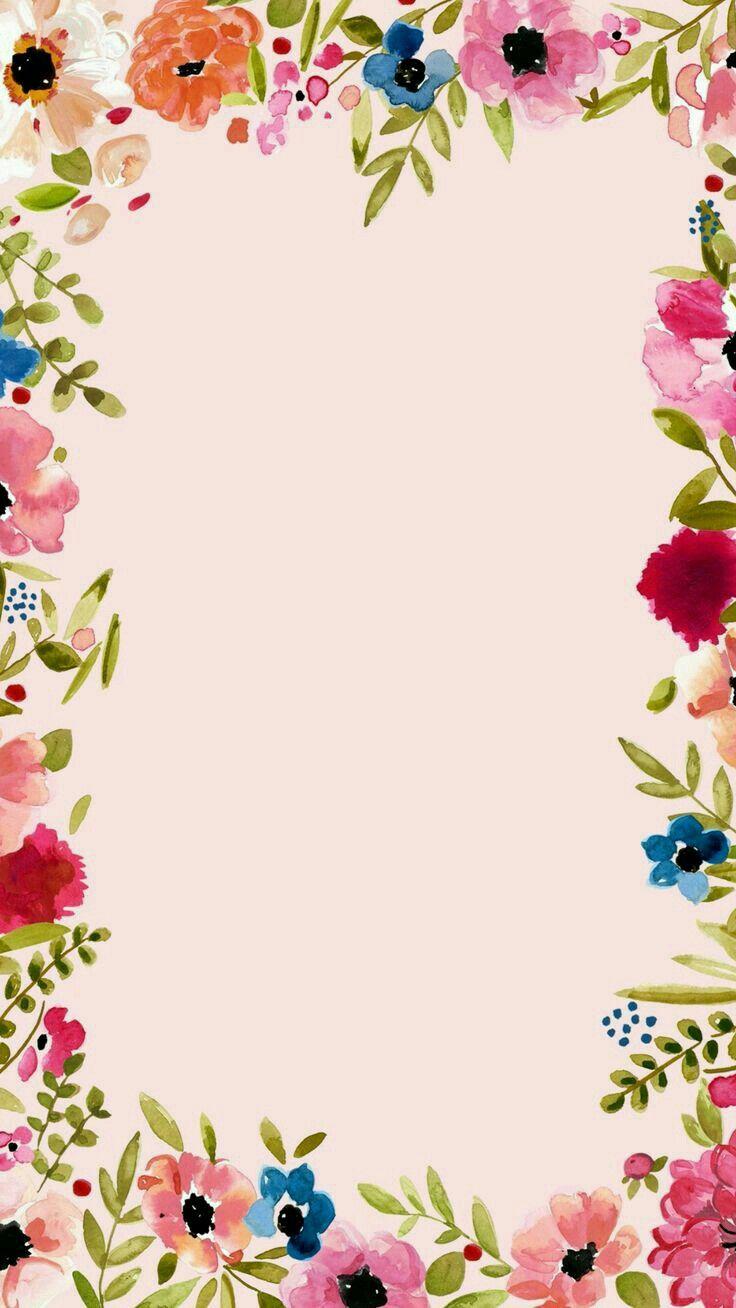 736x1308 acuarelas!!. Flower wallpaper, Floral border, Floral background