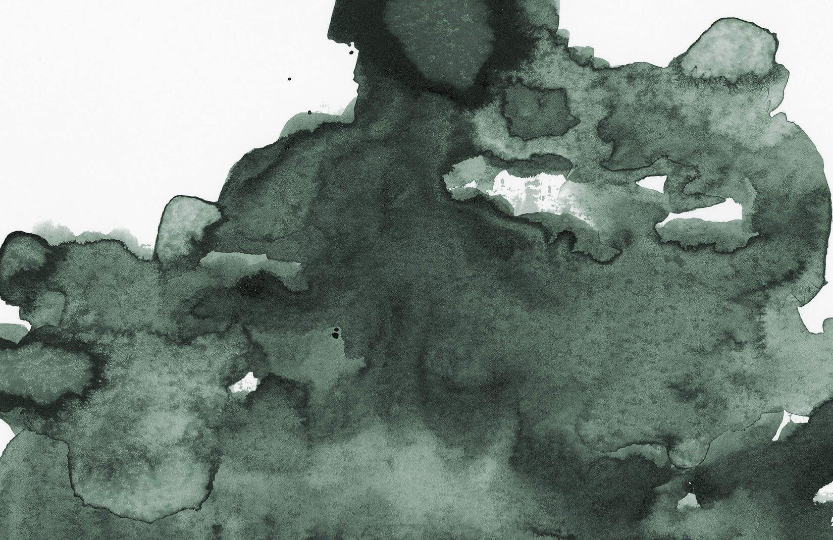 1650x1070 Green Abstract Watercolor Wallpaper Mural