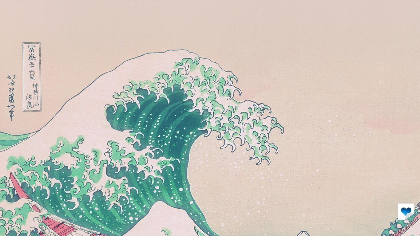1366x768 Green Aesthetic Laptop Wallpaper