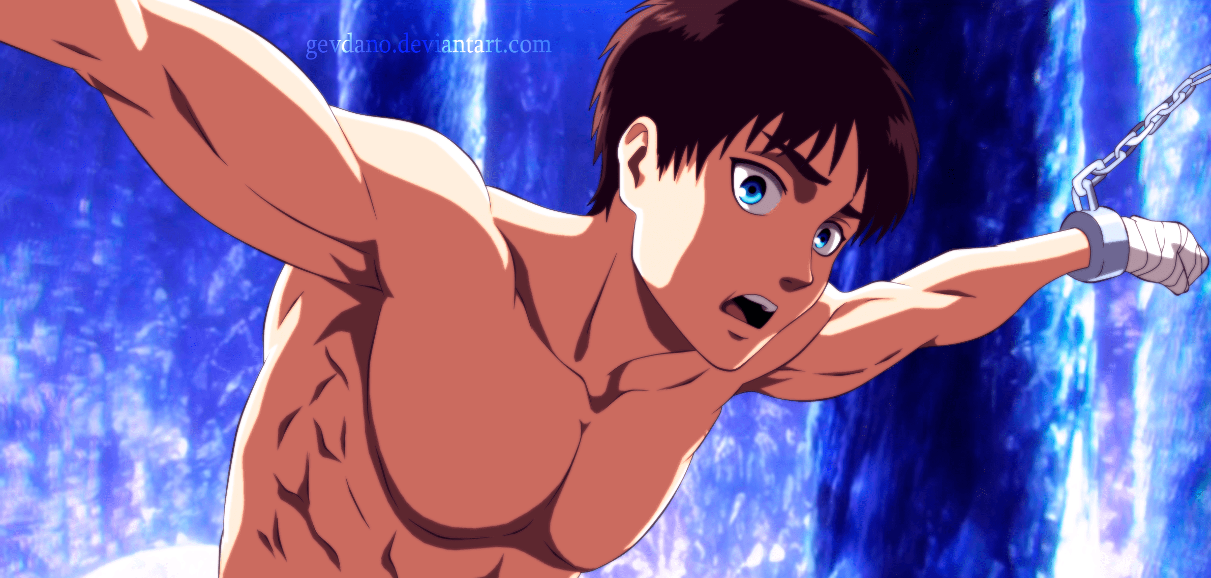 2382x1138 Eren Yeager wallpaper. Mocah HD Wallpaper
