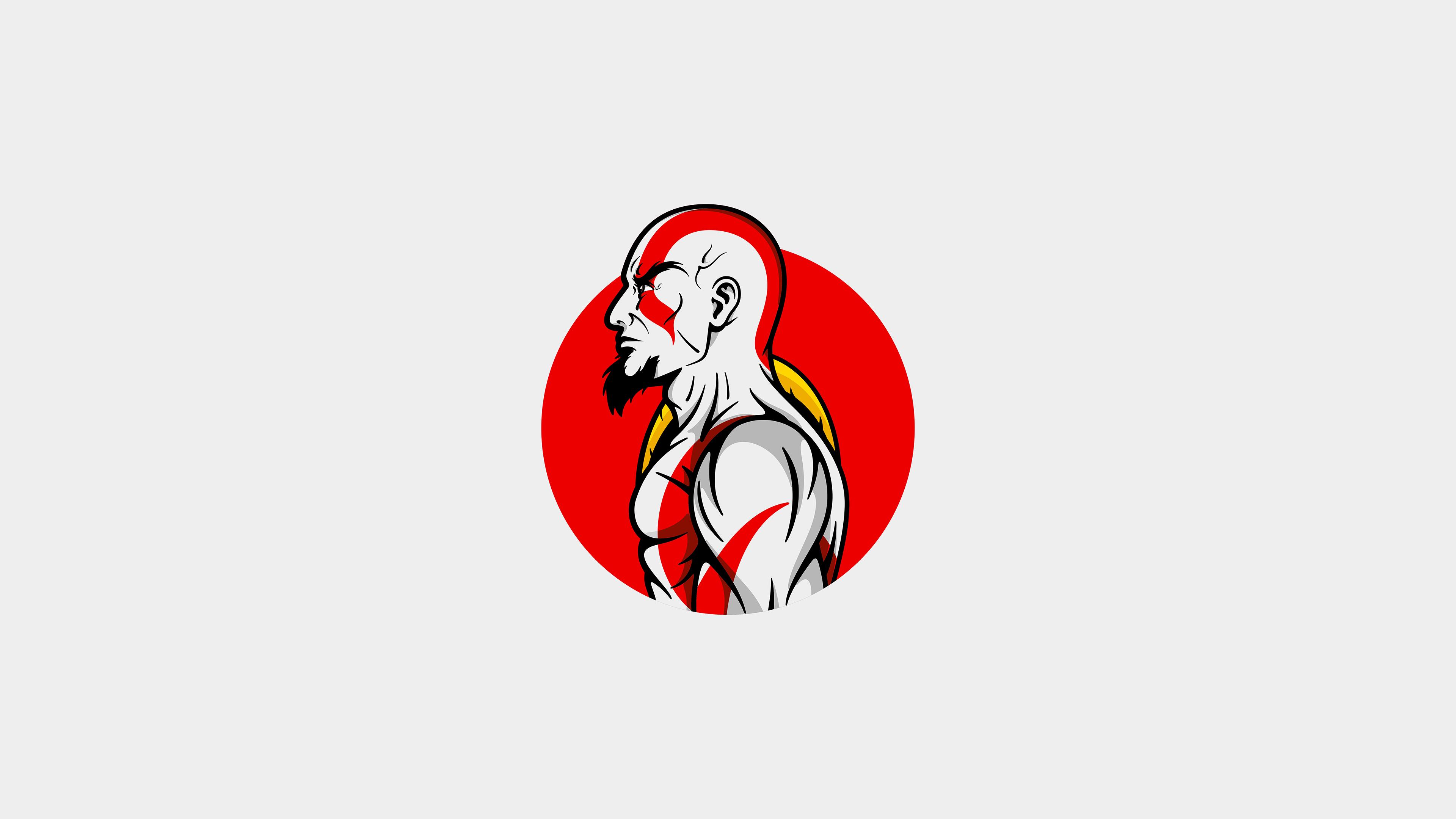 3840x2160 Kratos Minimal Art 4k, HD Games, 4k Wallpaper, Image, Background, Photo and Picture
